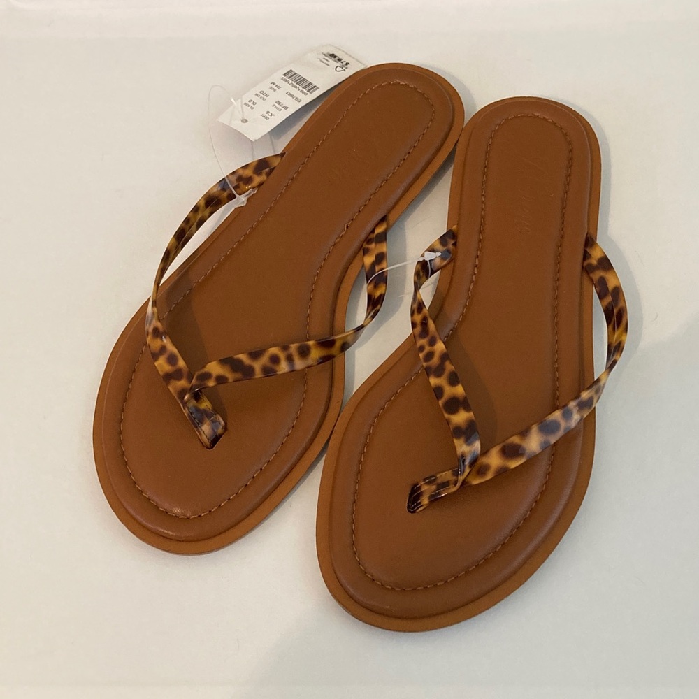 JCrew Sorrento thong sandals in tortoise